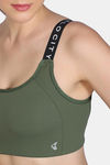 Zelocity  Medium Impact Quick Dry Sports Bra - Four Clover Leaf — thumbnail 6